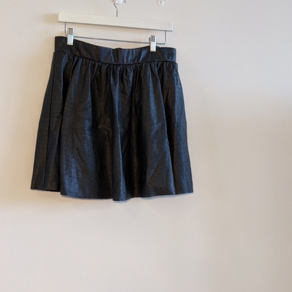 Vegan leather miniskirt